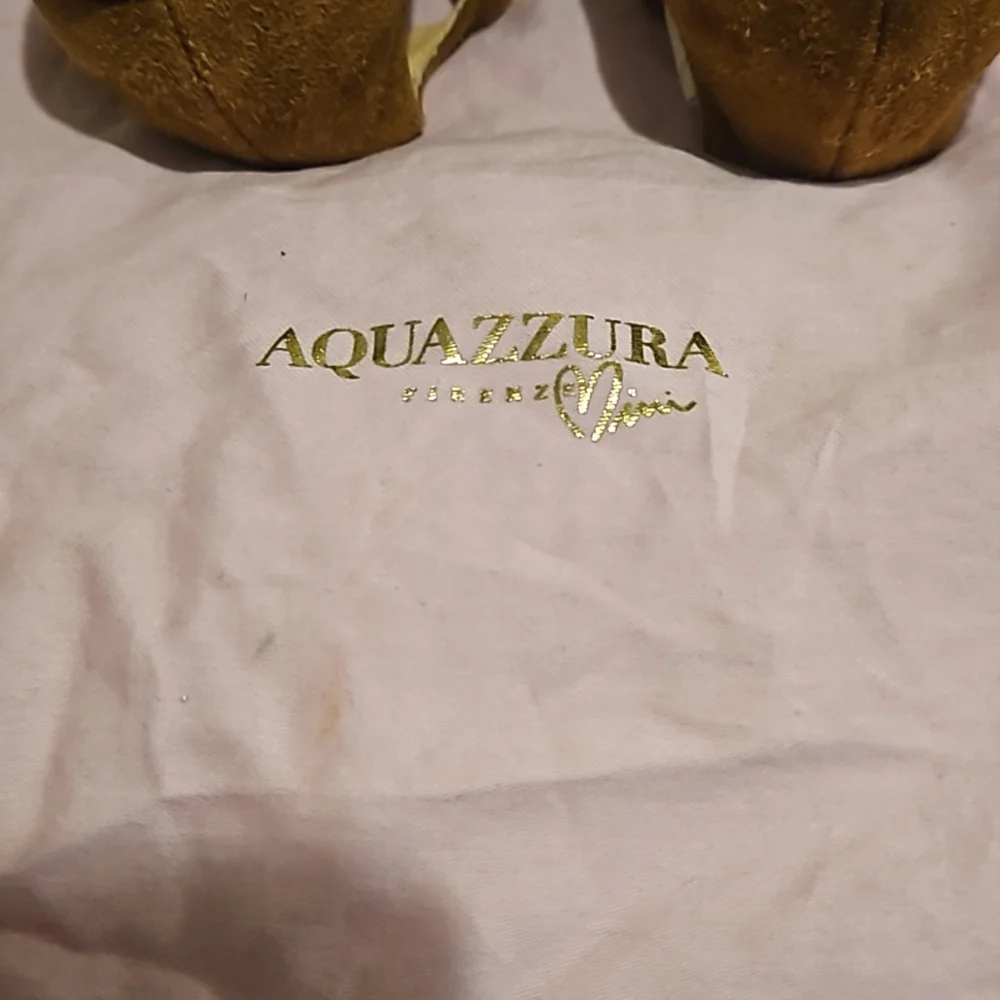 Aquazzura Mini Brown Suede Ballerina Flats (LIKE NEW- Kids)